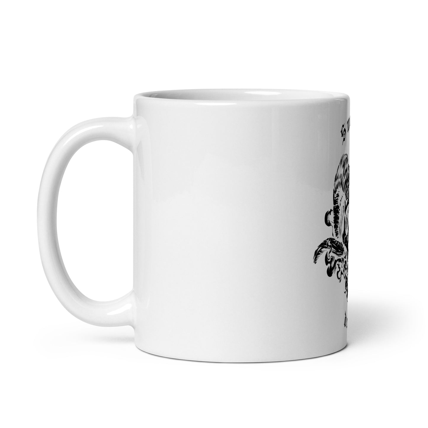 Smoking Demon Classic White Mug