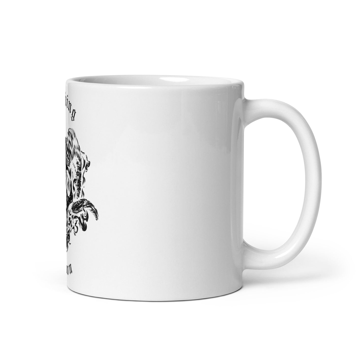 Smoking Demon Classic White Mug