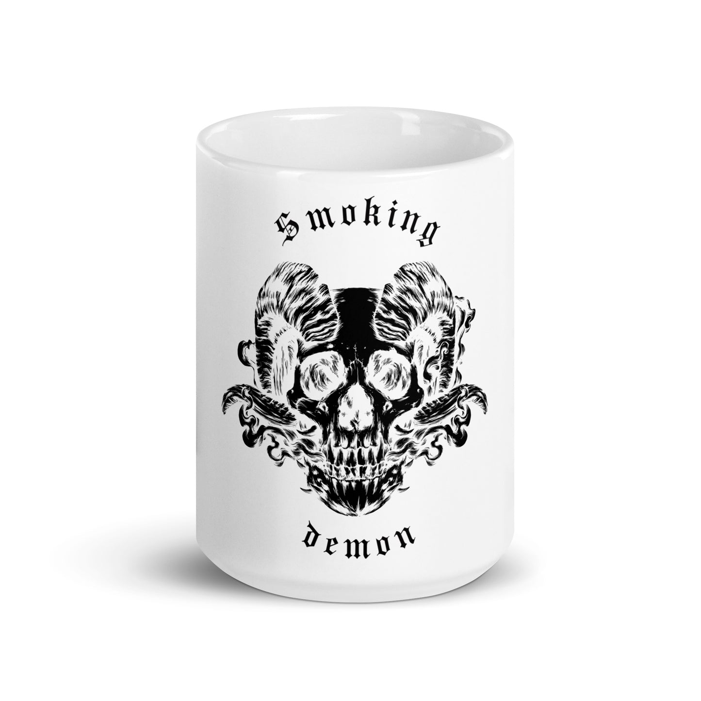 Smoking Demon Classic White Mug