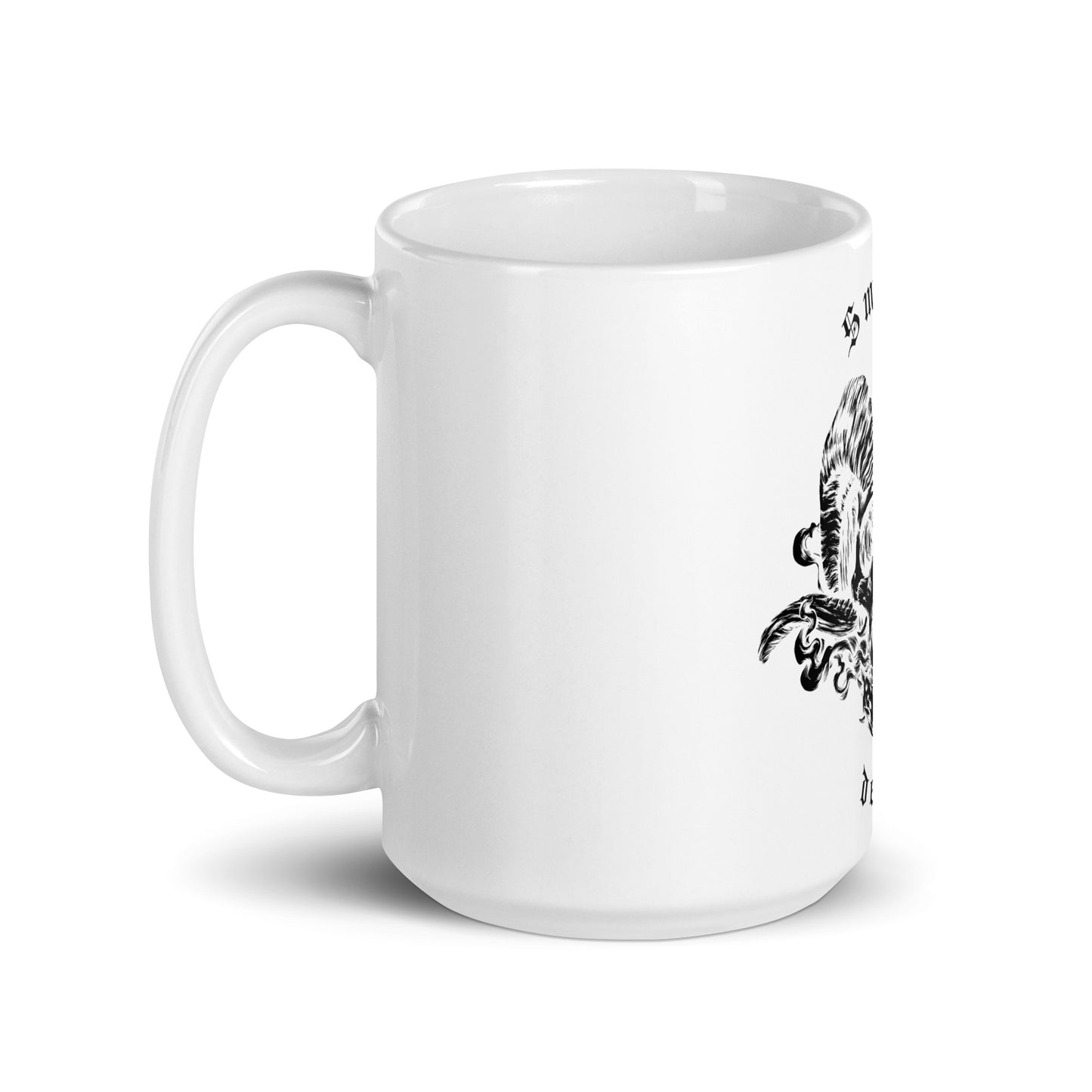 Smoking Demon Classic White Mug